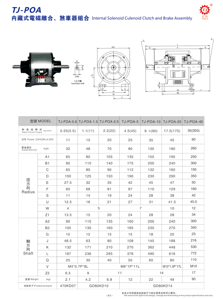 電磁離合剎車器